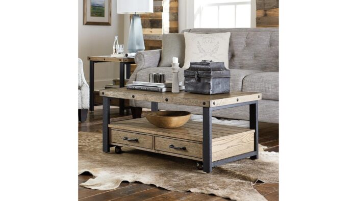 Workbench Small Rectangular Cocktail Table - Image 2